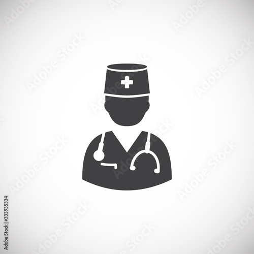 Quarantine related icon on background for graphic and web design. Creative illustration concept symbol for web or mobile app