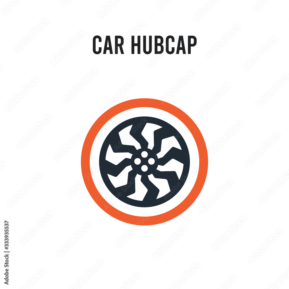car hubcap vector icon on white background. Red and black colored car hubcap icon. Simple element illustration sign symbol EPS car hubcap vector icon on white background. Red and black colored car hubcap icon. Simple element illustration sign symbol EPS