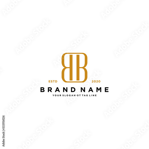 letter BB logo design vector