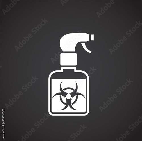 Quarantine related icon on background for graphic and web design. Creative illustration concept symbol for web or mobile app