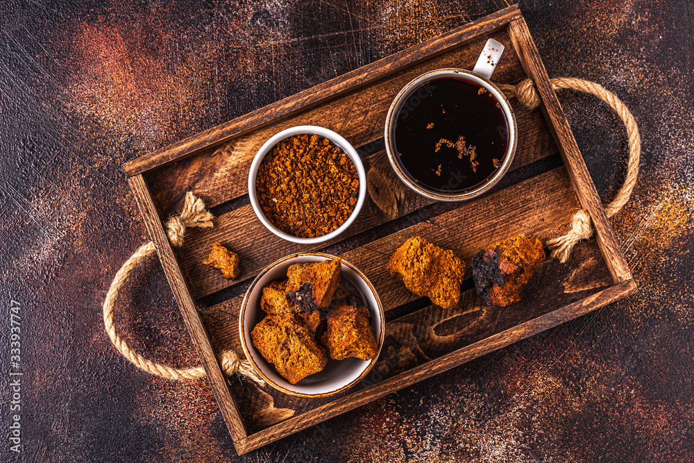 Chaga tea - a strong antioxidant, boosts immune system Chaga tea - a strong antioxidant, boosts immune system