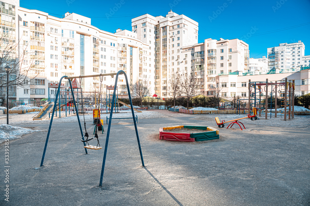 Deserted children's playground