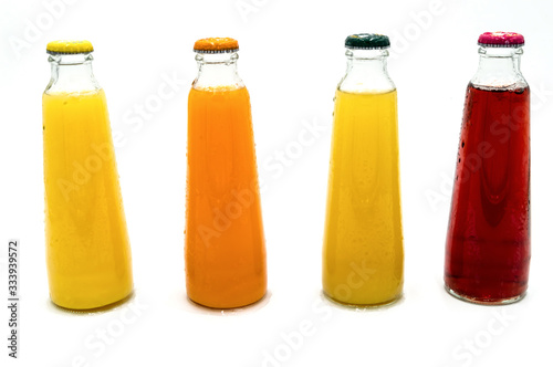 Bouteilles de jus de fruits et légumes