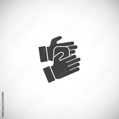 Quarantine related icon on background for graphic and web design. Creative illustration concept symbol for web or mobile app