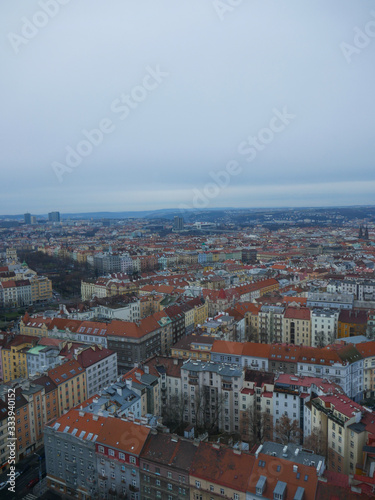 Fototapeta Naklejka Na Ścianę i Meble -  Aerial view of Prague

