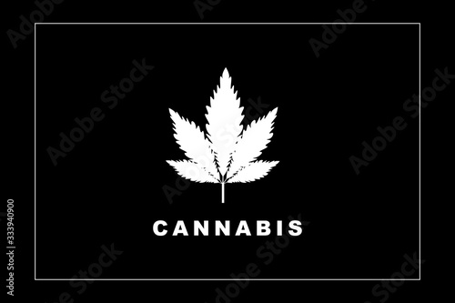 Cannabis or Marijuana vector icon, also known as CBD