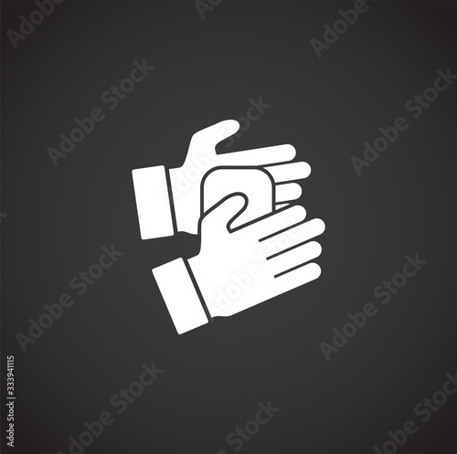 Quarantine related icon on background for graphic and web design. Creative illustration concept symbol for web or mobile app