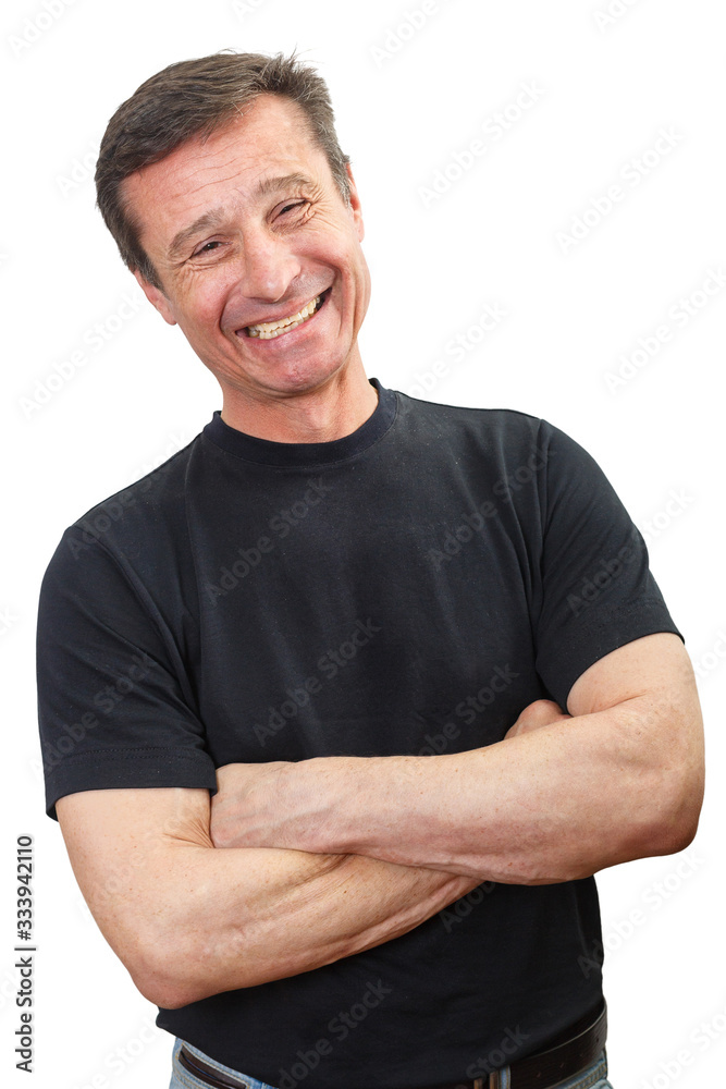 Portrait of a Mature laughing man Portrait of a Mature laughing man