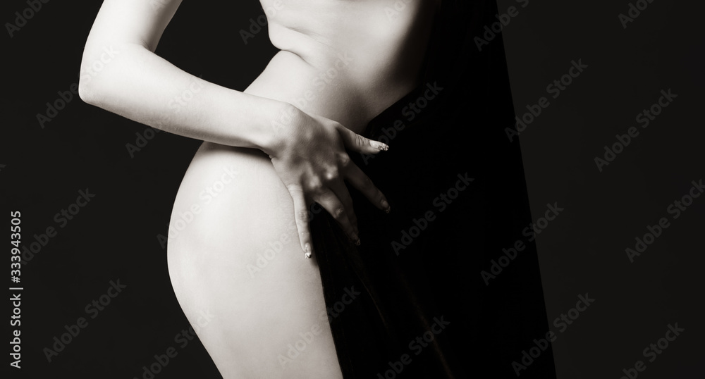 Naklejka premium Elegant woman and beauty concept