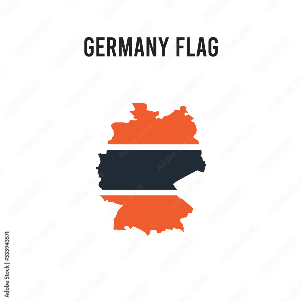Obraz premium Germany flag vector icon on white background. Red and black colored Germany flag icon. Simple element illustration sign symbol EPS