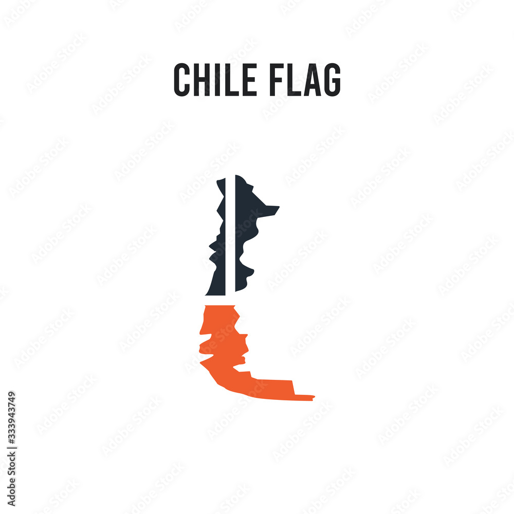 Chile flag vector icon on white background. Red and black colored Chile flag icon. Simple element illustration sign symbol EPS Chile flag vector icon on white background. Red and black colored Chile flag icon. Simple element illustration sign symbol EPS