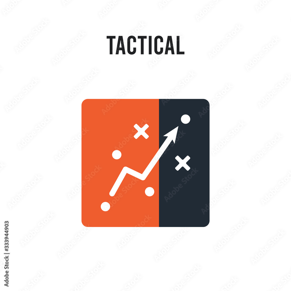 Tactical vector icon on white background. Red and black colored Tactical icon. Simple element illustration sign symbol EPS Tactical vector icon on white background. Red and black colored Tactical icon. Simple element illustration sign symbol EPS
