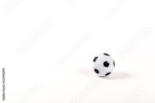 Soccer and football ball isolated on white background
