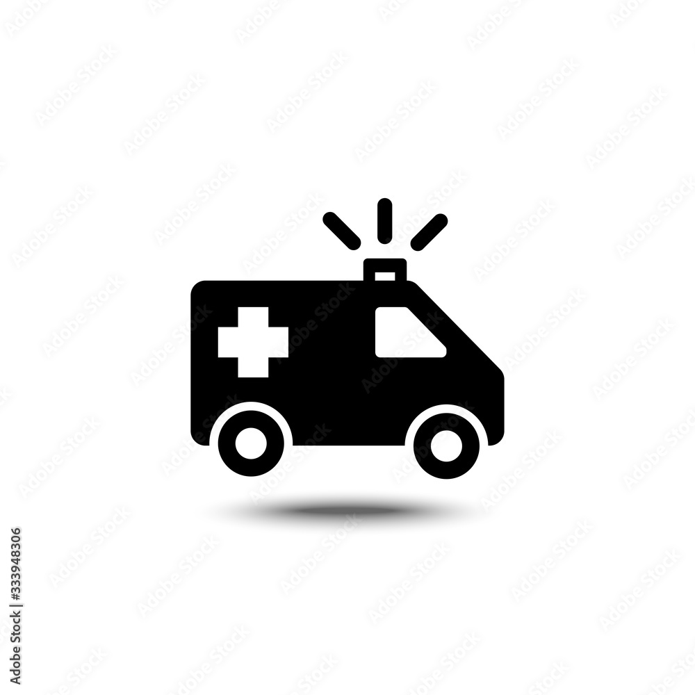 solid icon for Emergency Ambulance,vector illustration solid icon for Emergency Ambulance,vector illustration