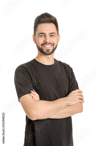 Handsome man with healthy h...