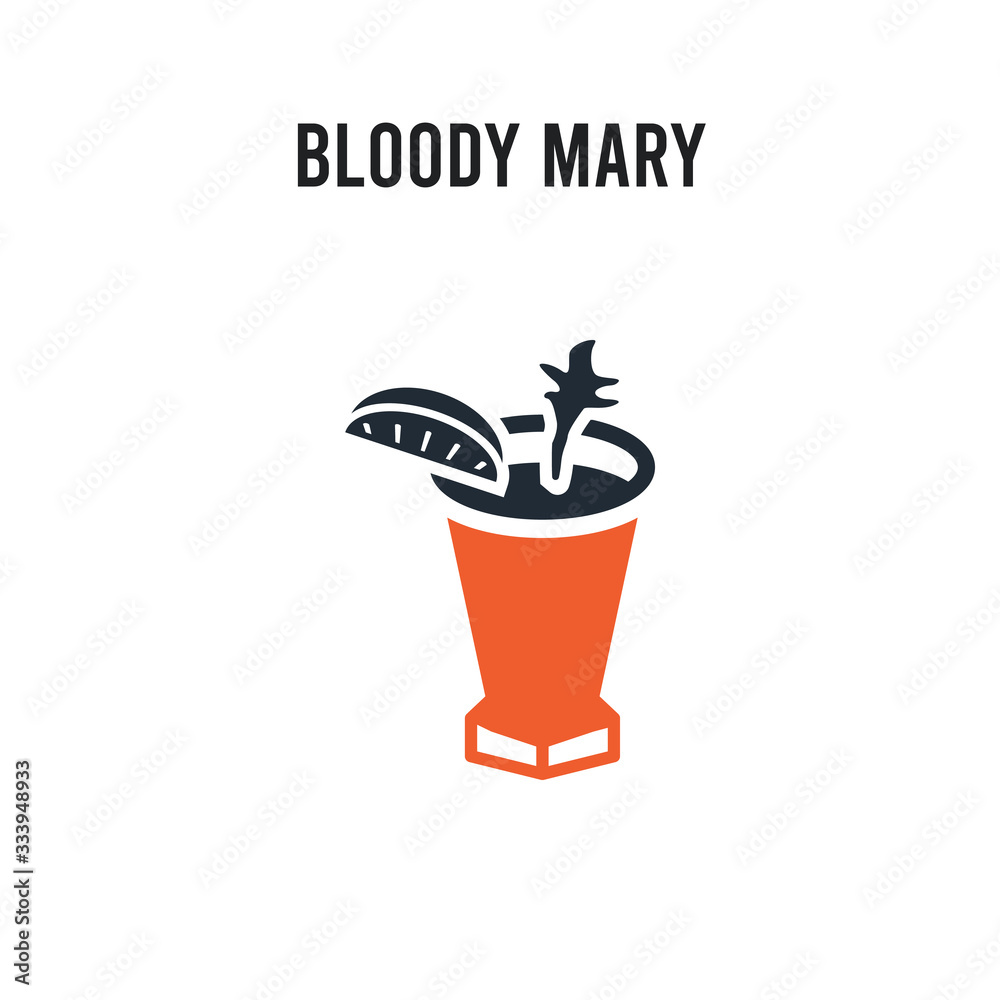 Bloody mary vector icon on white background. Red and black colored Bloody mary icon. Simple element illustration sign symbol EPS Bloody mary vector icon on white background. Red and black colored Bloody mary icon. Simple element illustration sign symbol EPS