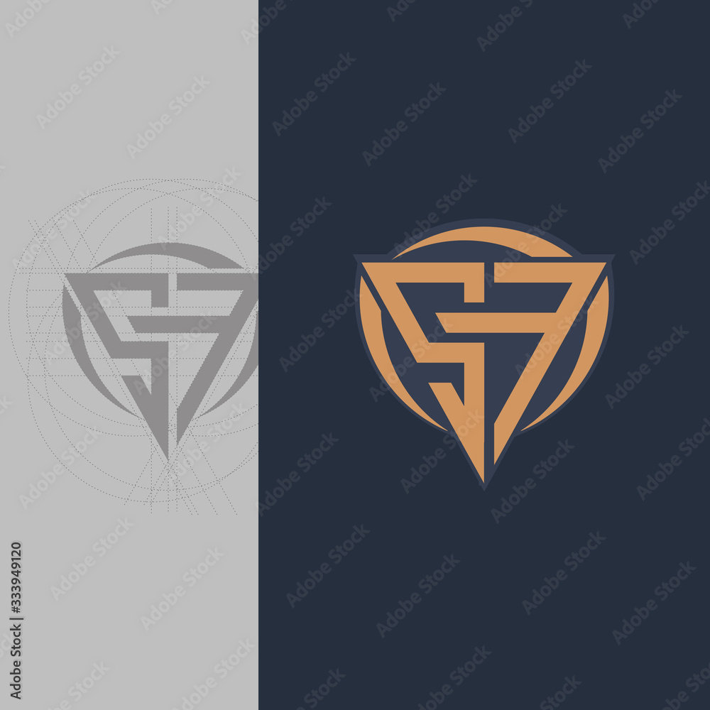 Sf Letter Initial Icon Logo Design Vector Template Sf Letter Initial Icon Logo Design Vector Template