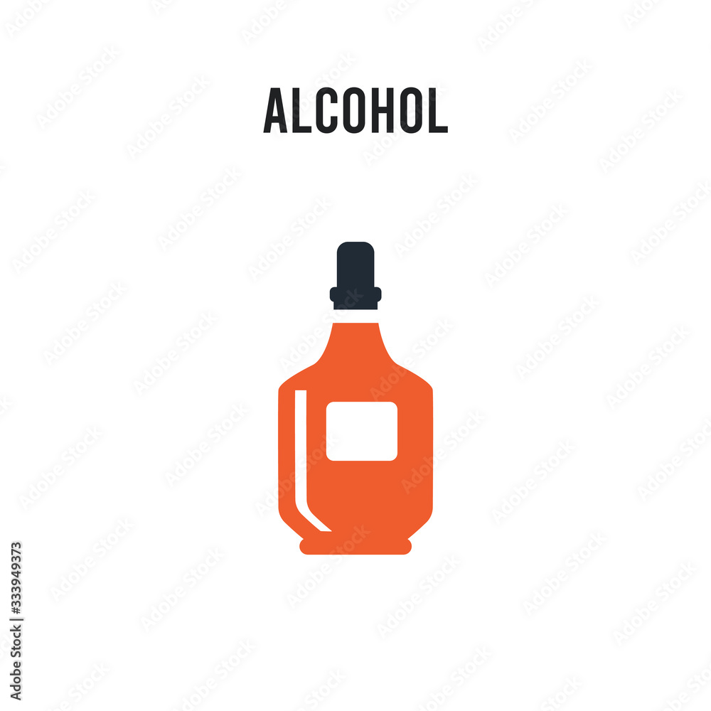 Alcohol vector icon on white background. Red and black colored Alcohol icon. Simple element illustration sign symbol EPS Alcohol vector icon on white background. Red and black colored Alcohol icon. Simple element illustration sign symbol EPS