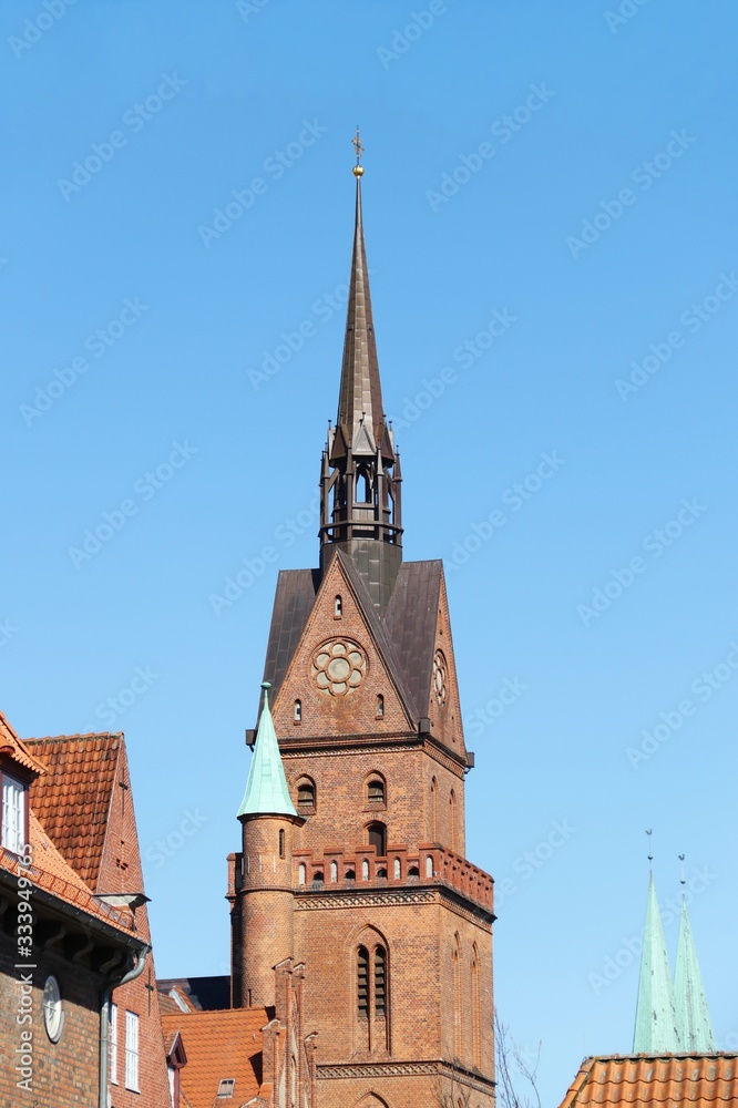 Beautiful Church the Hanseatic City of Lübeck (Luebeck) – Germany Beautiful Church the Hanseatic City of Lübeck (Luebeck) – Germany