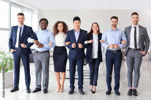 Group of business people in...
