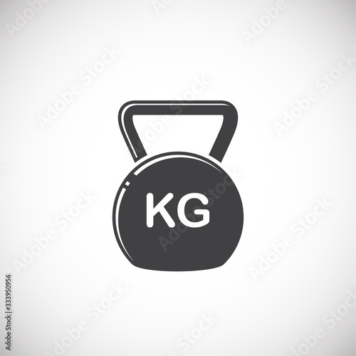 Crossfit related icon on background for graphic and web design. Creative illustration concept symbol for web or mobile app