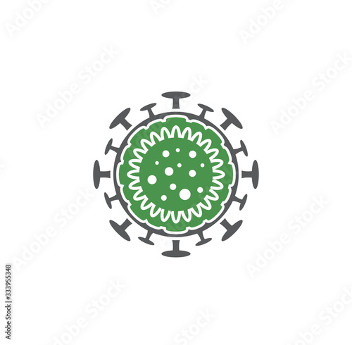 Coronavirus related icon on background for graphic and web design. Creative illustration concept symbol for web or mobile app