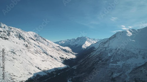 mountains in winter