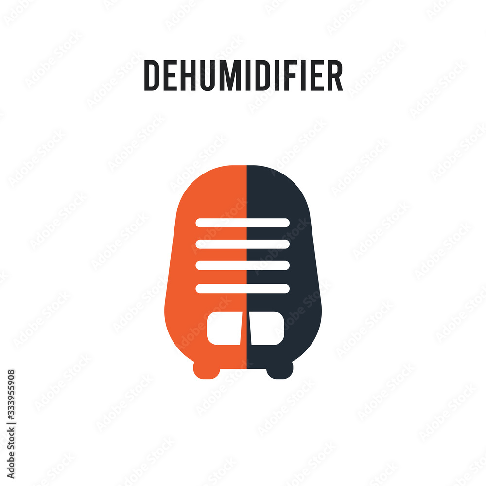 Dehumidifier vector icon on white background. Red and black colored Dehumidifier icon. Simple element illustration sign symbol EPS Dehumidifier vector icon on white background. Red and black colored Dehumidifier icon. Simple element illustration sign symbol EPS