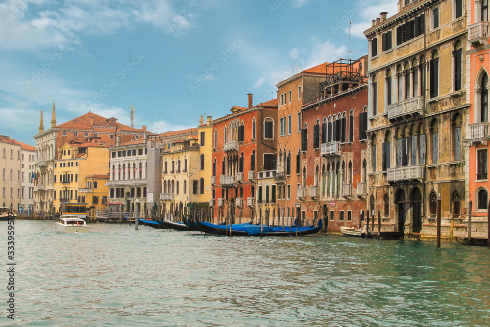 Beautiful view of street of Venice. View of Grand Canal