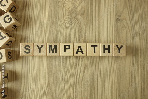 Word sympathy from wooden blocks