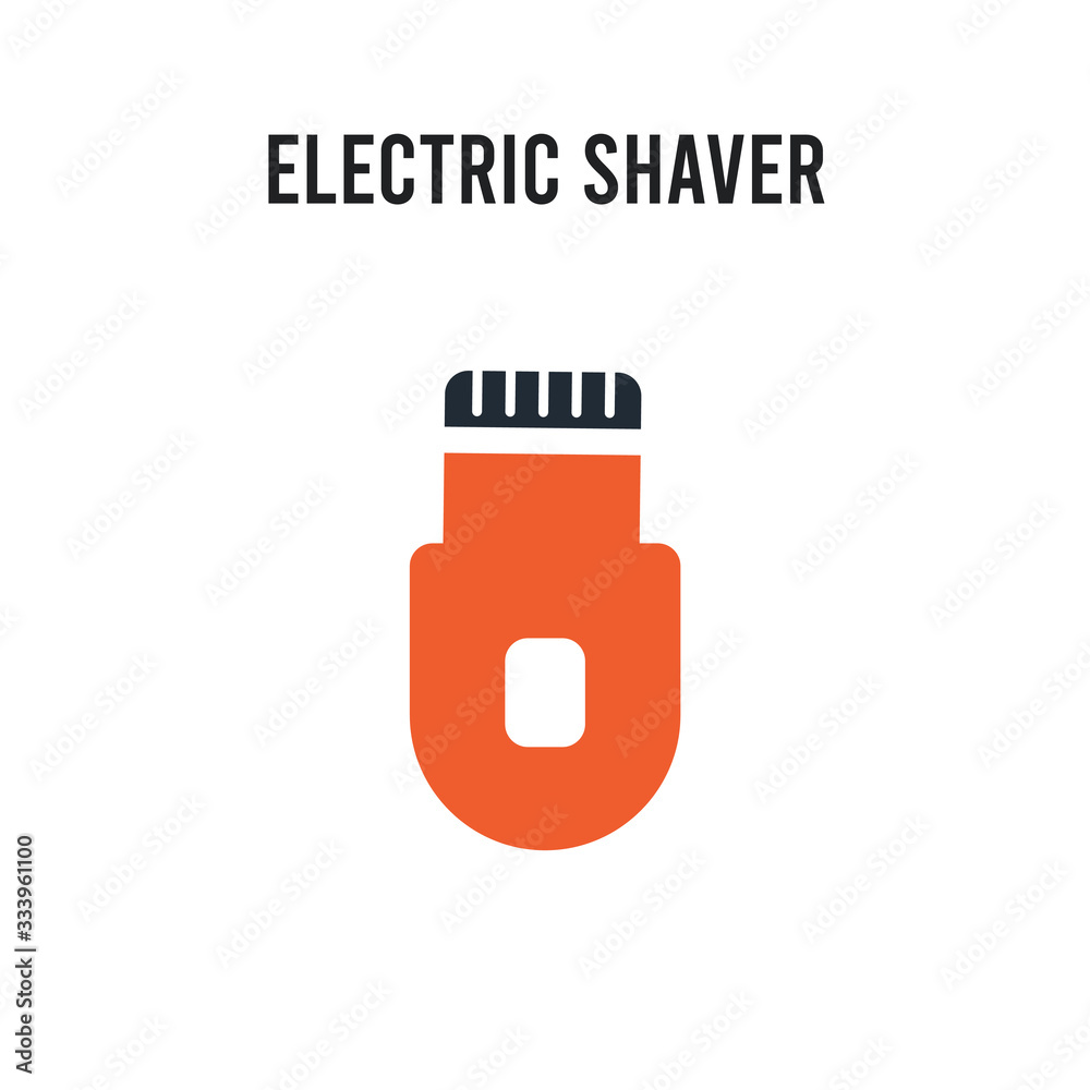 Electric shaver vector icon on white background. Red and black colored Electric shaver icon. Simple element illustration sign symbol EPS Electric shaver vector icon on white background. Red and black colored Electric shaver icon. Simple element illustration sign symbol EPS