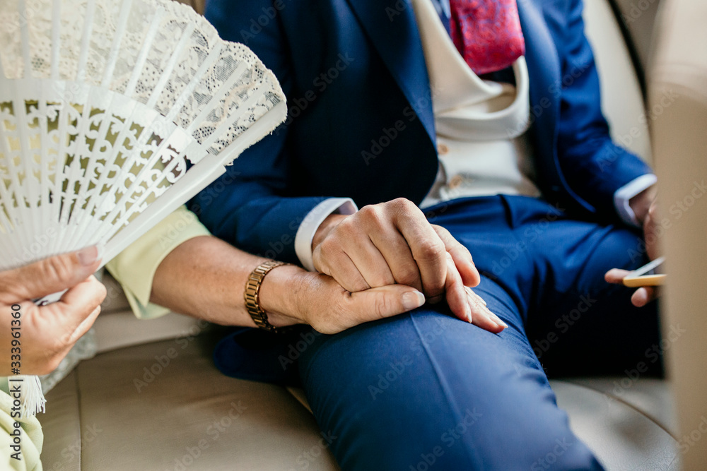 Fototapeta premium wedding groom suit jacket