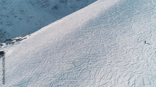footprints in the snow