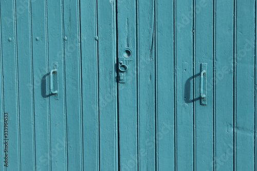 Porte bleue en bois © Joachim Martin