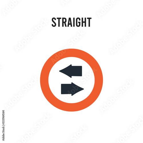 Straight vector icon on white background. Red and black colored Straight icon. Simple element illustration sign symbol EPS Free Download Straight vector icon on white background. Red and black colored Straight icon. Simple element illustration sign symbol EPS - GFXLoad