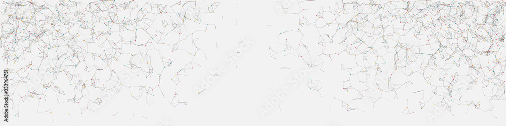 Fototapeta premium Network Mesh Random Procedural Art background illustration