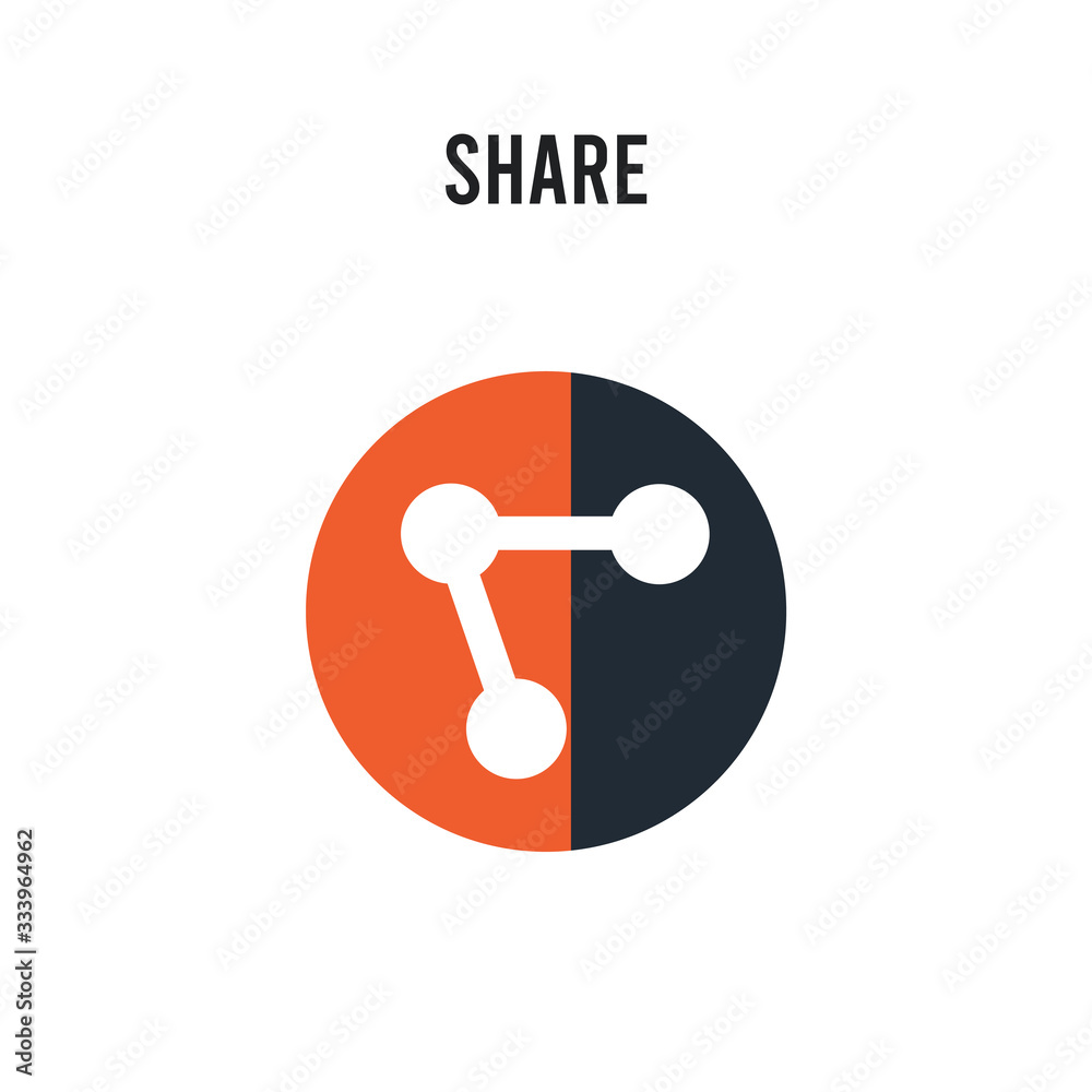 Share vector icon on white background. Red and black colored Share icon. Simple element illustration sign symbol EPS Share vector icon on white background. Red and black colored Share icon. Simple element illustration sign symbol EPS