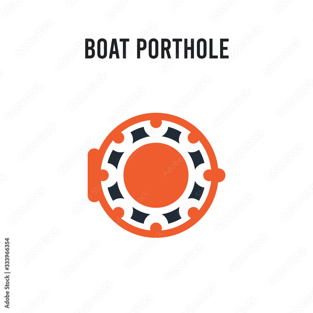 Boat Porthole vector icon on white background. Red and black colored Boat Porthole icon. Simple element illustration sign symbol EPS Boat Porthole vector icon on white background. Red and black colored Boat Porthole icon. Simple element illustration sign symbol EPS