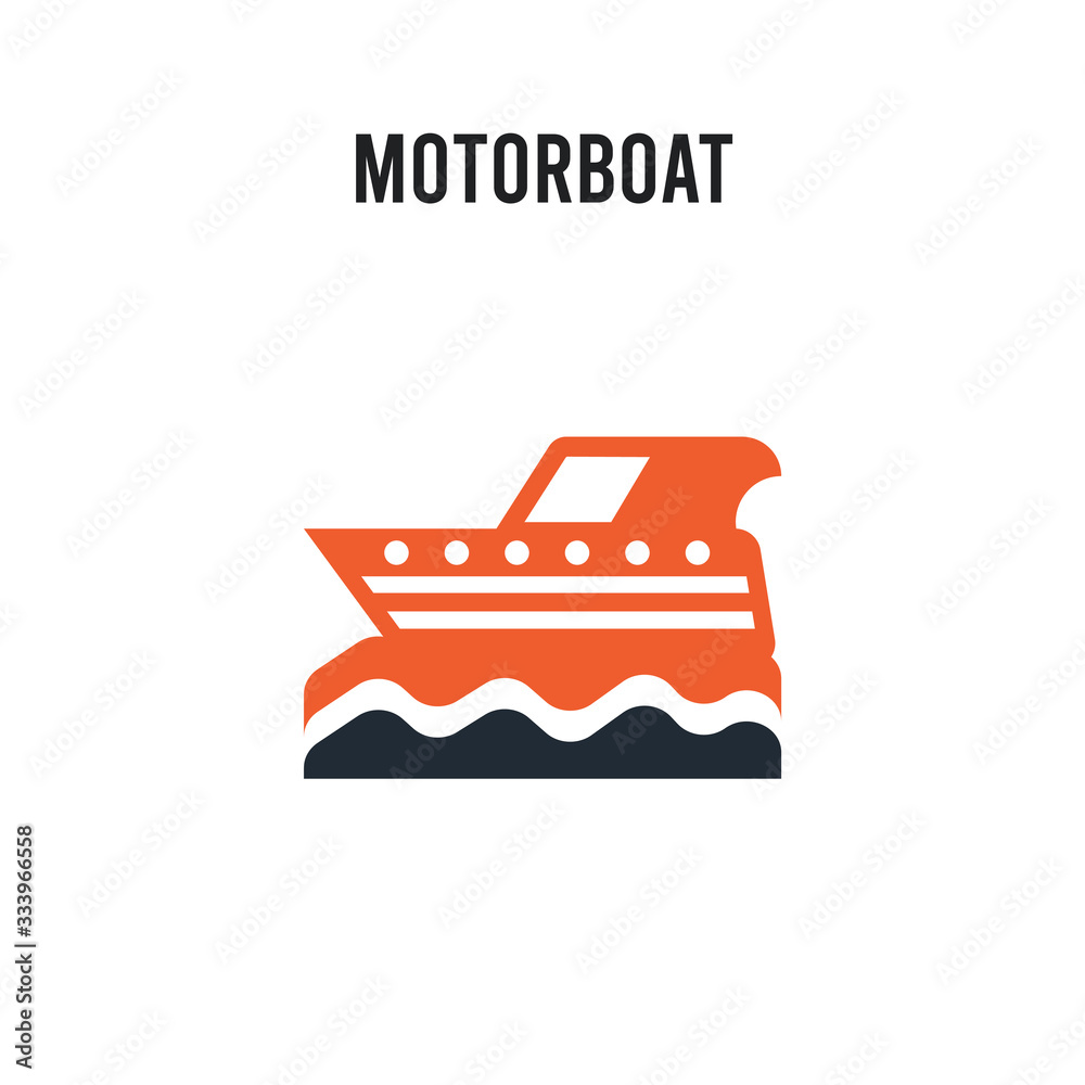 motorboat vector icon on white background. Red and black colored motorboat icon. Simple element illustration sign symbol EPS motorboat vector icon on white background. Red and black colored motorboat icon. Simple element illustration sign symbol EPS