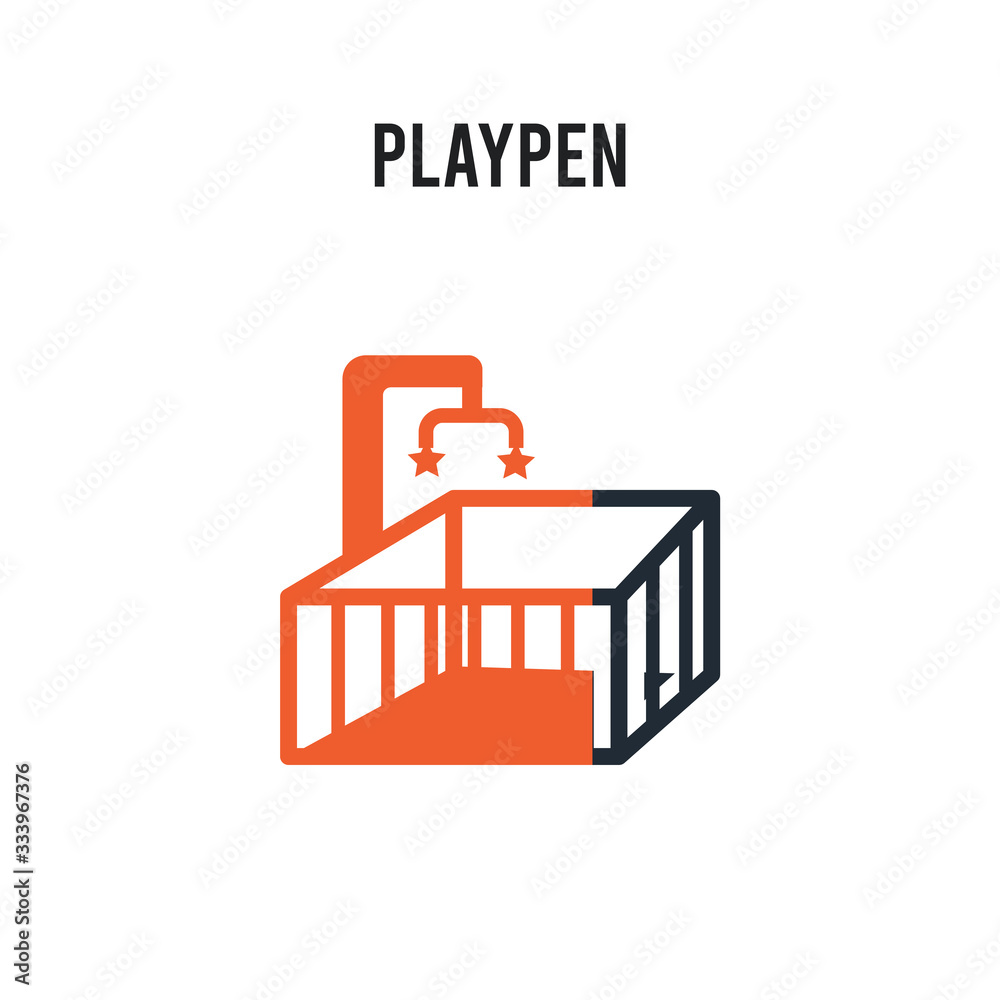 Playpen vector icon on white background. Red and black colored Playpen icon. Simple element illustration sign symbol EPS Playpen vector icon on white background. Red and black colored Playpen icon. Simple element illustration sign symbol EPS