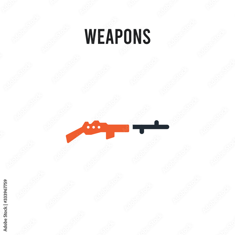 Weapons vector icon on white background. Red and black colored Weapons icon. Simple element illustration sign symbol EPS Weapons vector icon on white background. Red and black colored Weapons icon. Simple element illustration sign symbol EPS