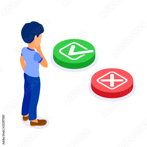 Online distance exam or choice
