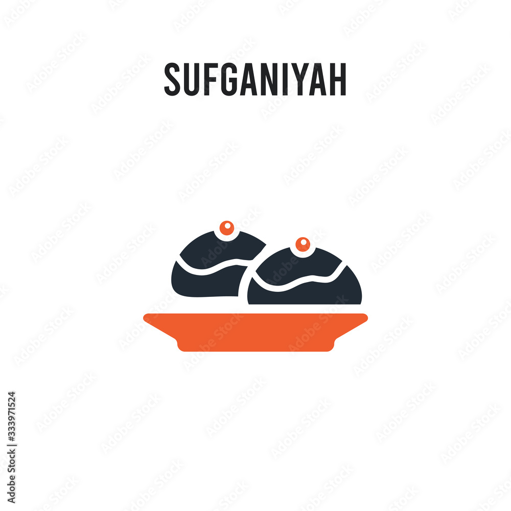 Sufganiyah vector icon on white background. Red and black colored Sufganiyah icon. Simple element illustration sign symbol EPS Sufganiyah vector icon on white background. Red and black colored Sufganiyah icon. Simple element illustration sign symbol EPS