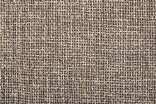 Texture brown canvas fabric as background, sack texture
