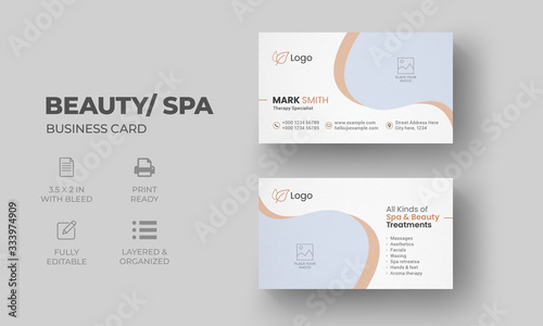 Beauty Spa Business Card Template