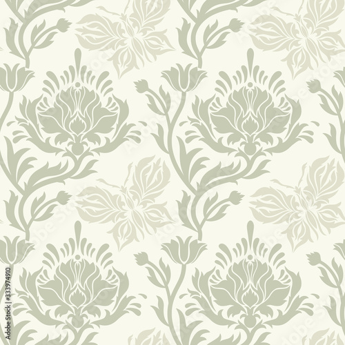 Wallpaper Mural Abstract seamless vintage pattern Torontodigital.ca