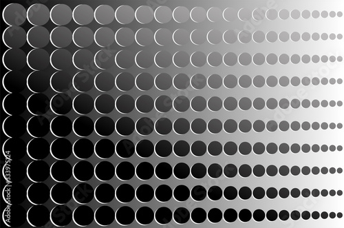 Abstract background - geometric pattern, lines from declining circles.