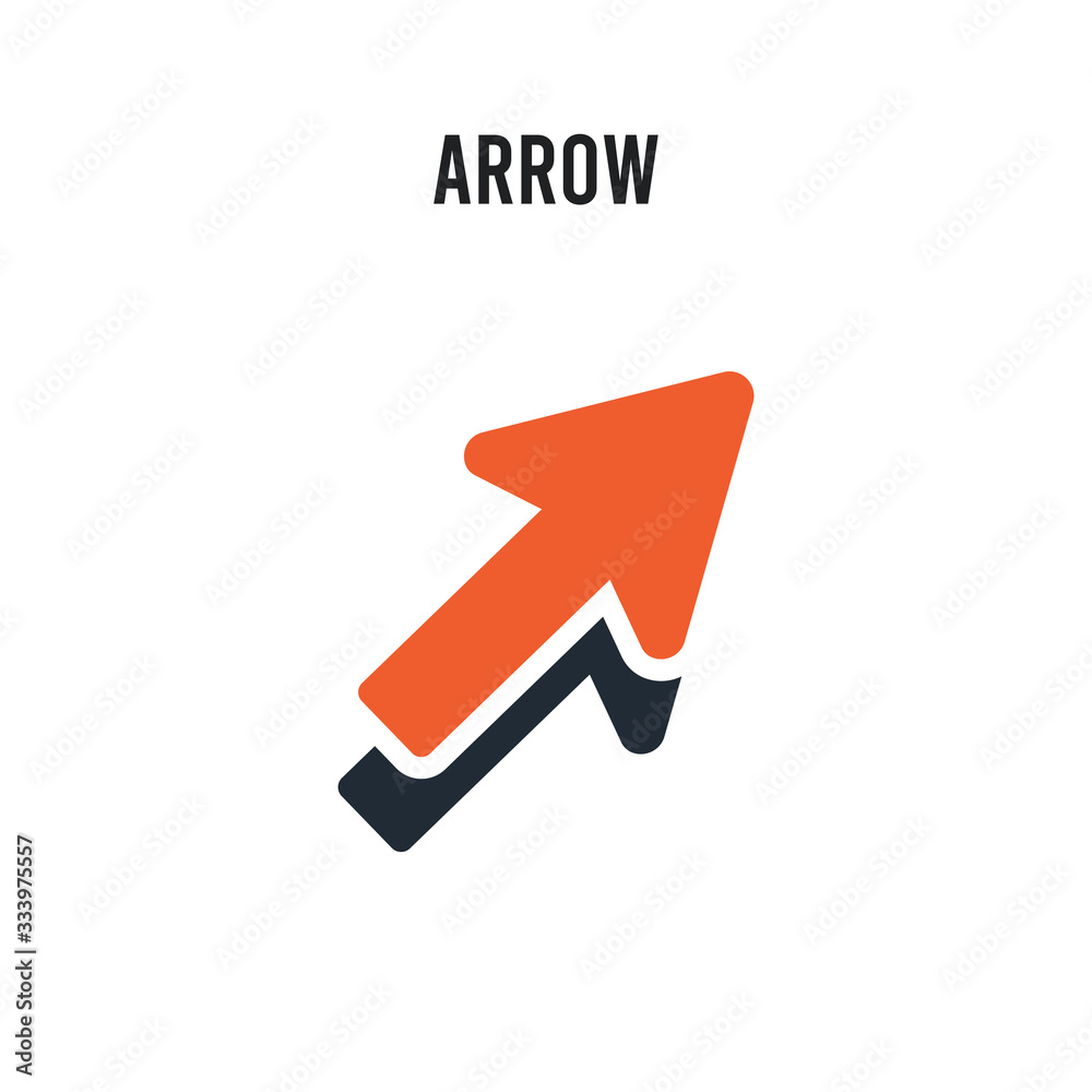 Arrow vector icon on white background. Red and black colored Arrow icon. Simple element illustration sign symbol EPS Arrow vector icon on white background. Red and black colored Arrow icon. Simple element illustration sign symbol EPS