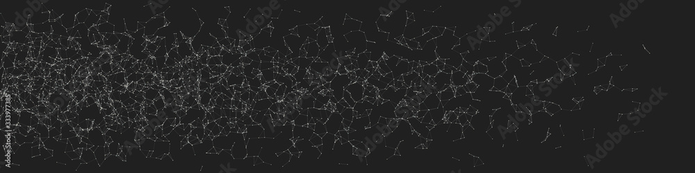 Obraz premium Network Mesh Random Procedural Art background illustration