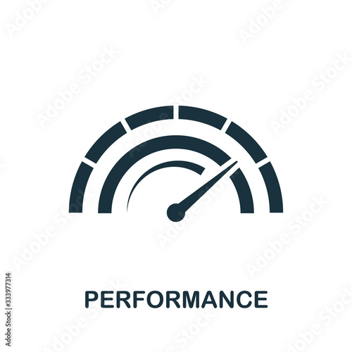 Performance icon. Simple element from audit collection. Filled Performance icon for templates, infographics and more